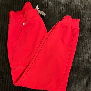 FigsRed Jogger Pants Small
